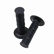 Motocross Handlebar 7/8" Black Soft Rubber Hand Grips for Dirt Bike