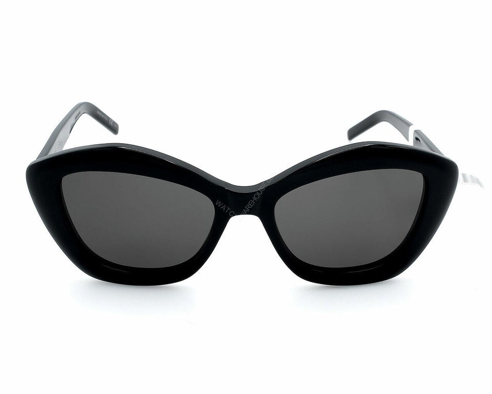 Occhiali da sole donna SAINT LAURENT occhio di gatto lenti nere 54 140 mm SL 68 001