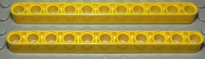 Lego Technic Lochbalken 1x11 Gelb 2 Stück                                 (1684)