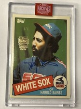 2023 TOPPS ARCHIVES SIGNATURE 1985 TIFFANY BUYBACK HAROLD BAINES AUTO  1/1 POP 1