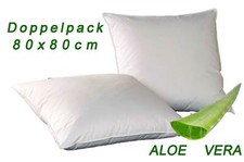 Aloe Vera Kopfkissen 2er Pack 80x80 cm Microf...