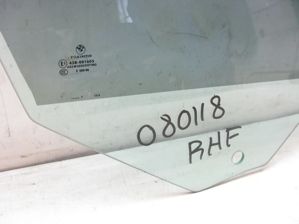 02-08 BMW 745i 750i E65 VENTANA CRISTAL PASAJERO DELANTERO DERECHO 80118 Foto 4 de 4