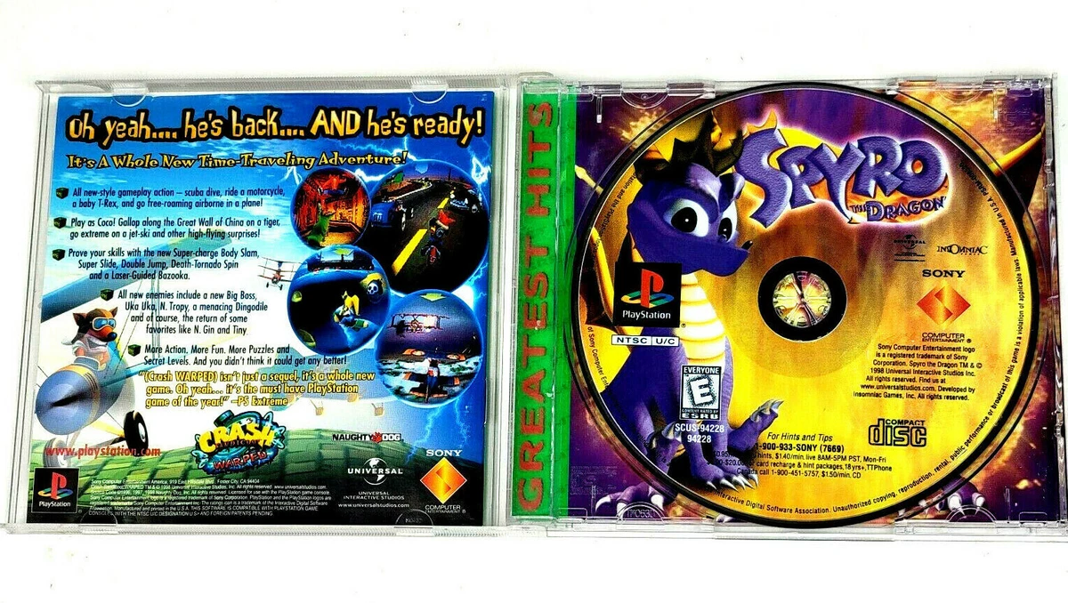 Spyro ps1 ebay sales