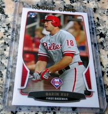 DARIN RUF 2013 Bowman Rookie Card RC Logo Milwaukee Brewers HR Power🔥🔥$$