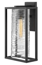 Hinkley Lighting Pax Light Medium Wall Sconce, Satin Black 1254SK, Retail $359