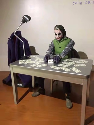 Figura Joker Heath Ledger 1/6 Estatua 30 cm Hecha a Mano Batman Caballero Oscuro Modelo SHF - Imagen 8 de 16