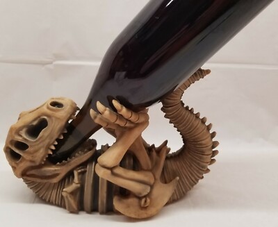 Fossil Fuel T-Rex Dinosaur Skeleton Wine Holder by DWK Corporation NEW 