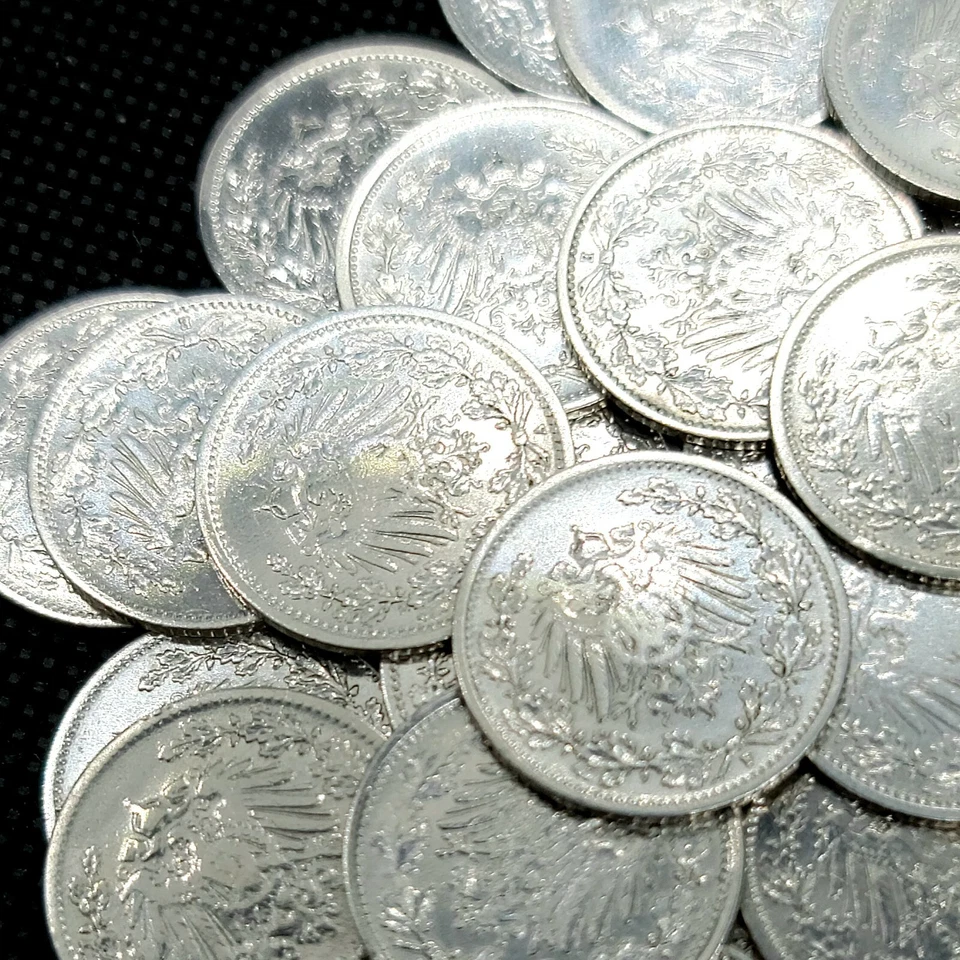 Deutsches Reich *Beautiful* German Empire 1/2 (Half) Mark 90% Silver Coin (.900) - Image 4 of 4