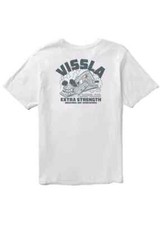 Vissla Creator Plainer Pocket Tee Shirt Mens M White Organic Cotton NEW