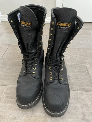 Carolina 10” Linesman Steel Toe 9.5 D Professional Pole Climbing Boots