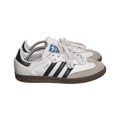 Adidas, Trainingsschuhe, Größe: 38 1/2, Samba, Weiß/Schwarz/Grau, Damen #4TJ