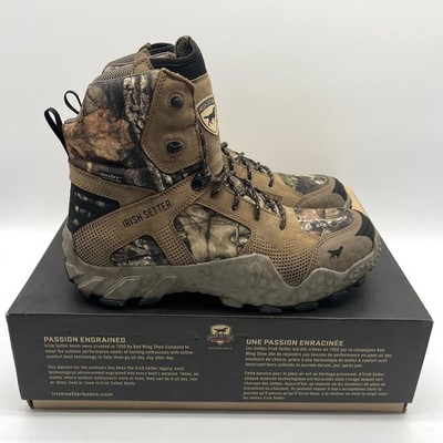Red Wing Irish Setter VaprTrek Waterproof Hunting Boots Camo Men s 10.5 EE NEW
