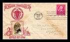 DR JIM STAMPS US COVER CHARLES W ELIOT FAMOUS AMERICANS FDC CROSBY PHOTO CACHET