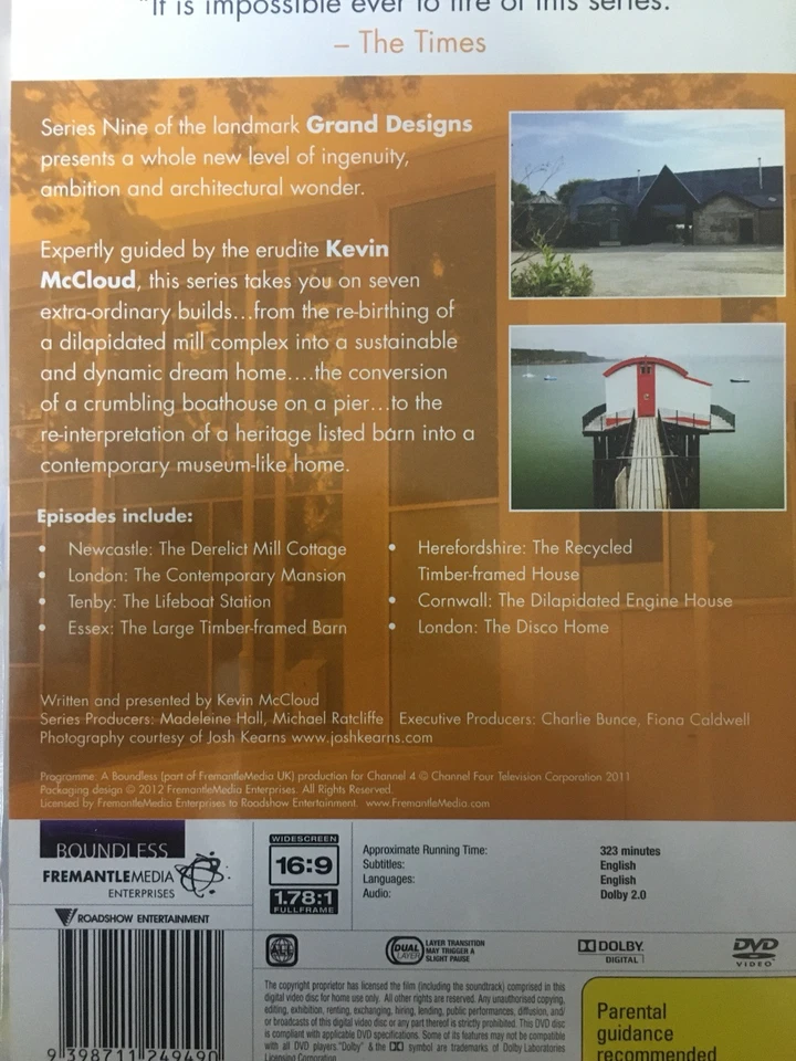 GRAND DESIGNS - Series 9 2 x DVD AS NEW! Complete Ninth Season Nine - Image 2 of 2