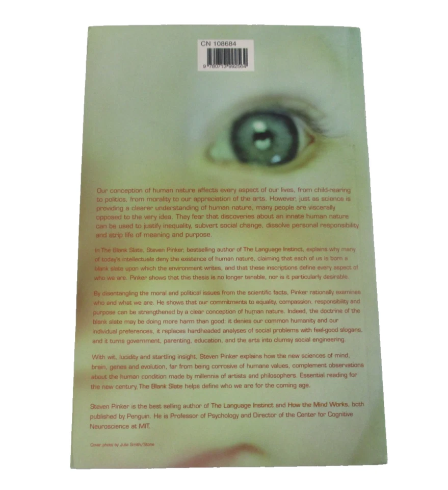 The Blank Slate The Modern Denial of Human Nature Paperback 2002 BCA UK - Image 3 of 4