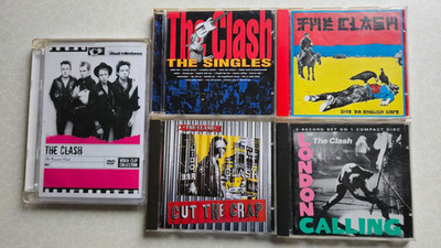 THE CLASH 4xCD  LondonCalling/Give'emEnoughRope/CuttheCrap/TheSingles + 1xDVD
