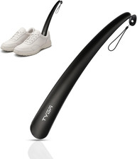 TYGA Shoe Horn Long Handled 17in 43cm Long Plastic Shoehorn for Men, Women, S...