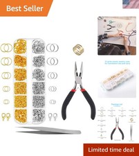 Comprehensive 1200pcs Jump Ring Kit with Tools for Jewelry Repair Creation