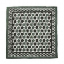 Marni Market Wool Furoshiki Scarf Green Black 92x94cm New