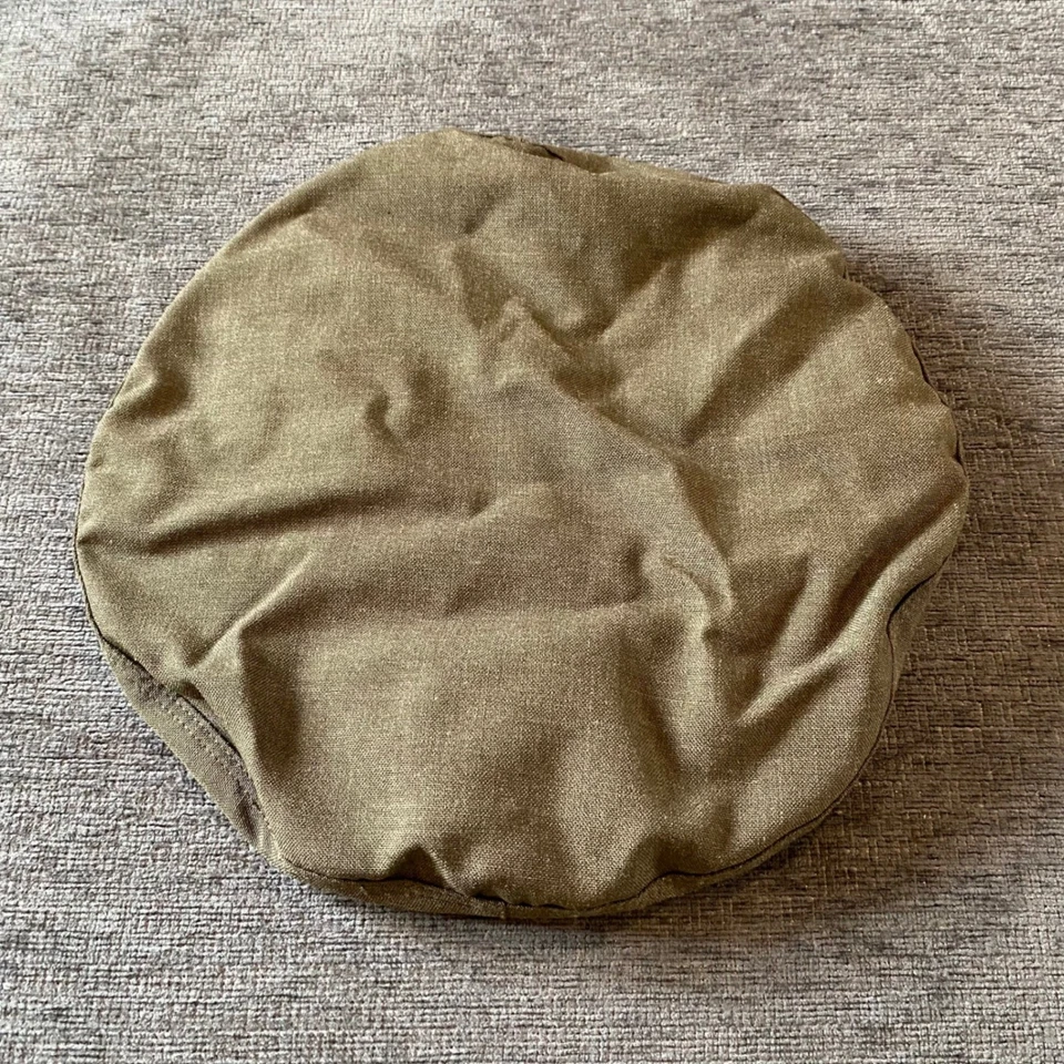 Vintage Military Tropical Wool Polyester Green Service Cap Hat 7 1/8 Vietnam era - Image 2 of 4