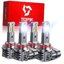 9005 9006 LED Light Bulbs Combo, 6500K 80000LM 800 Brighter 9005/HB3 9006/HB4