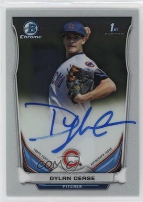 2014 Bowman Draft Chrome Draft Pick Dylan Cease #BCA-DC Auto 1j2