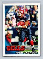 Fred Jackson 2010 Topps #396 Buffalo Bills