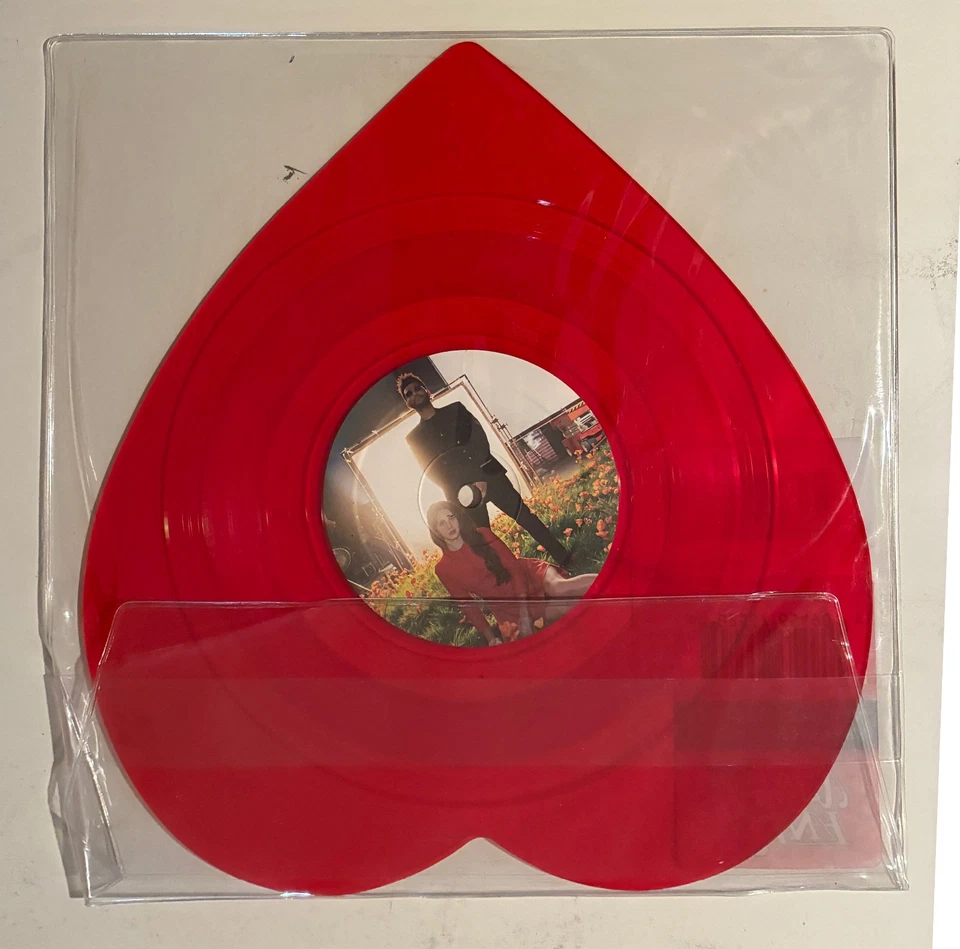 Lana Del Rey Red Vinyl Heart Shaped UO Limited Edition Love / Lust For Life - Image 2 of 2