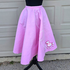 Handmade Pink Poodle Skirt 1950s Sock Hop Halloween Costume Retro Rockabilly