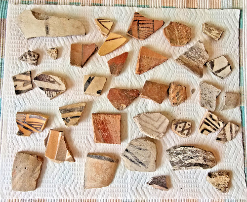 NATIVE AMERICAN POTTERY SHERD, SHARD LOT of 30+ - ARIZONA, ANASAZI, ANCIENT