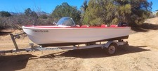 1959 Glasspar Runabout 15' 11" Boat With Trailer