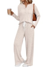 Womens 2 Piece Lounge Sets Matching Airport Travel Outfits 2026 Spring Clothi...
