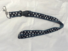 Schlüsselband Schlüsselkette Schlüsselanhänger Handarbeit Hundemotiv Länge 49 cm