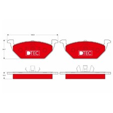 Satz Bremsbeläge Bremsklötze vorne für Seat Leon 1M1 MII KF1 Toledo 2 | 26256