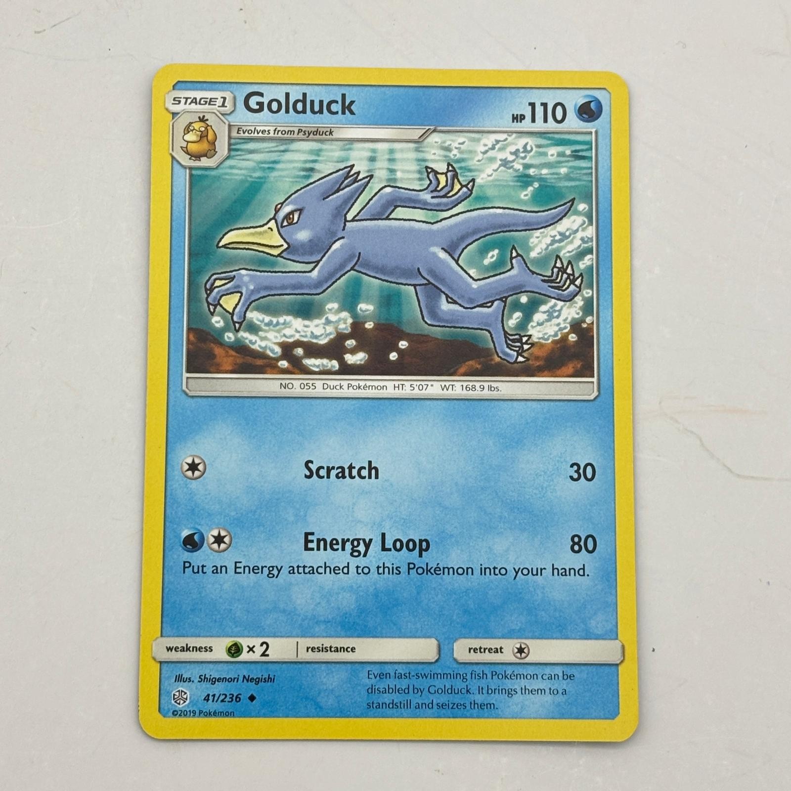 Golduck 41/236 Uncommon Cosmic Eclipse Pokemon Lightly Played