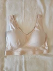 Soma Enbliss Bralette Medium Pale Pink Pullover V Neck Removable Pads Stretch
