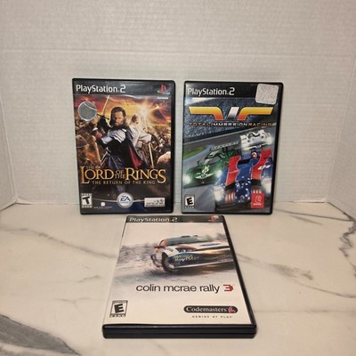  PS2 Game Lot 3 Titles Lord of the Rings Return of the King Colin McRae Rally 3