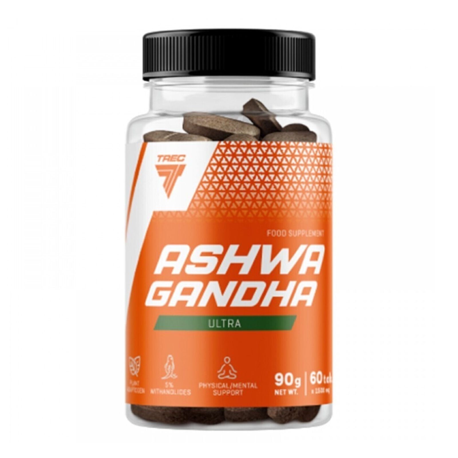 TREC NUTRITION ASHWAGANDHA ULTRA KSM-66 ROOT EXTRACT 60 TABS BBE 05/25