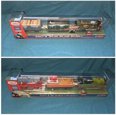 Rare NIP - 2 Thomas & Friends Motorized Trackmaster Trains - Emily & Percy