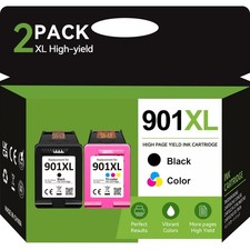 901XL Ink Cartridges for HP 901XL Officejet 4500 J4500 J4540 J4550 J4580 J4640