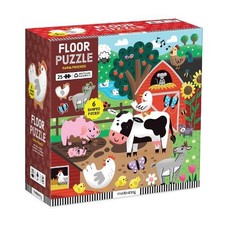 Farm Friends 25 Piece Floor Puzzle with Shaped Pieces