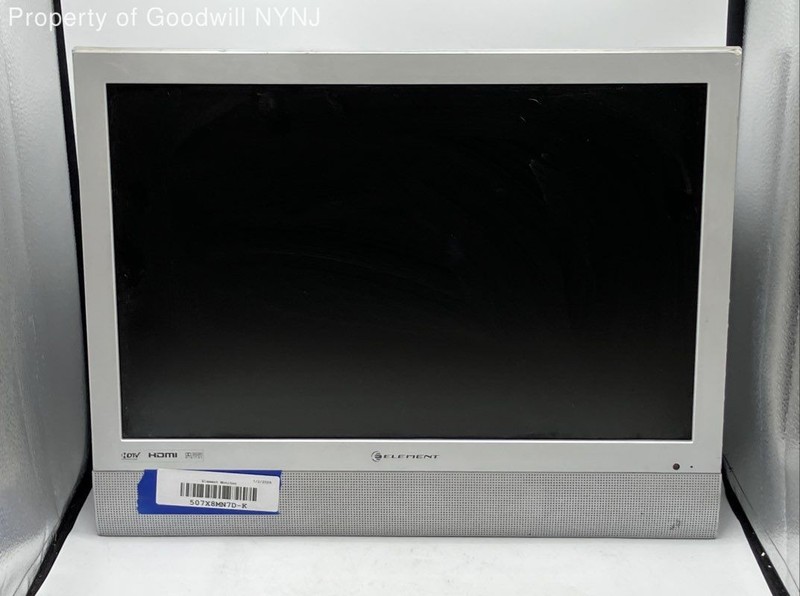 Element LCD HDTV Monitor Silver HDMI VGA S-Video Component Tested Working
