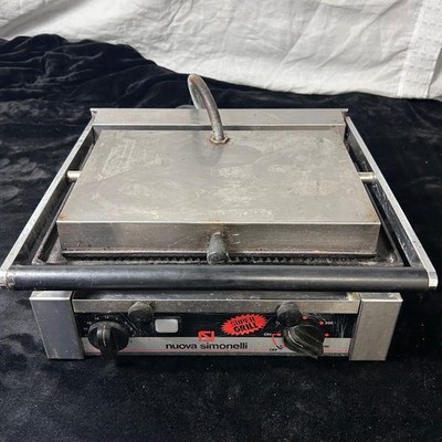 Nuova Simonelli Super Grill P1L Commercial Panini Press Italian 1700W Stainless