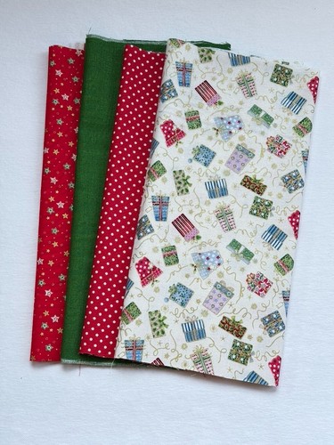 Paquete de tela tela de Navidad tela de patchwork tela de algodón 4x 25x55 cm cada una - Imagen 11 de 20