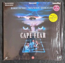 Cape Fear Laser Disc Robert De Niro, Nick Nolte, Wide-screen Edition Q287