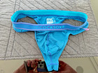 Cocksox Modal Striped Blue Thong Size Medium — photo 5