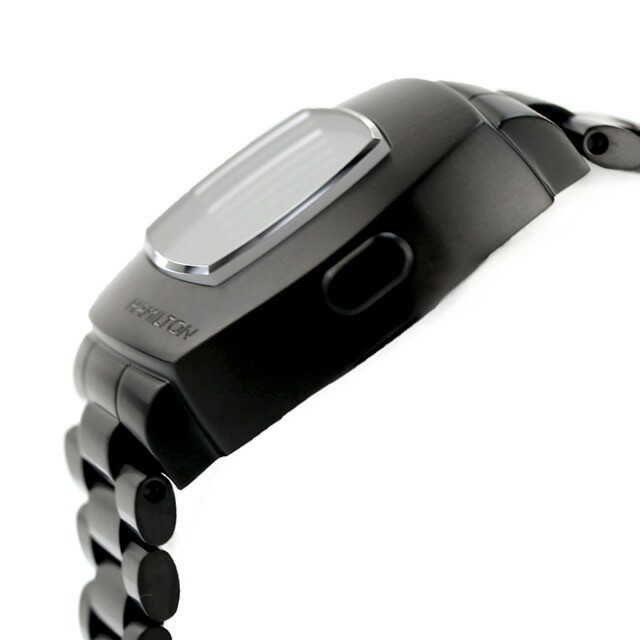 HAMILTON PSR H52404131 Black Digital Quartz PVD Sapphire Men in Box​ mai  usato