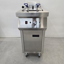 Electric Fryer 20L Single Tank Free Standing Commercial Catering Buffalo HU198
