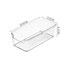 Clear Stackable Drawer Organizer Bin – Transparent Storage Box for Fruit, Food,