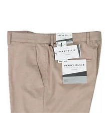 Perry Ellis Portfolio Mens Salmon Slim Pants 33 X 32 $95 5TBSD022